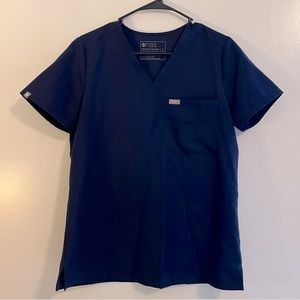 Figs Navy Blue scrub top